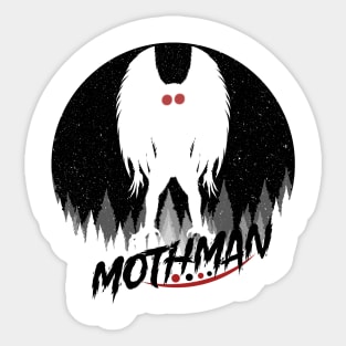 Mothman Silhouette Sticker